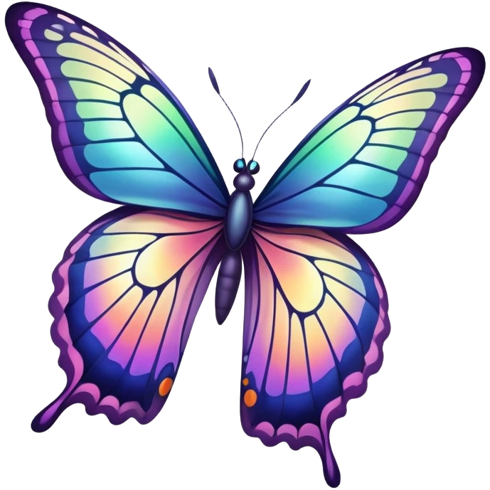 Butterflies transforming power ￼ emoji