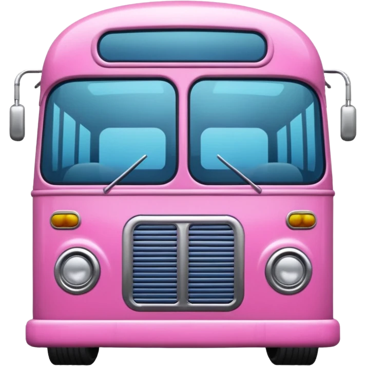 Pink bus emoji