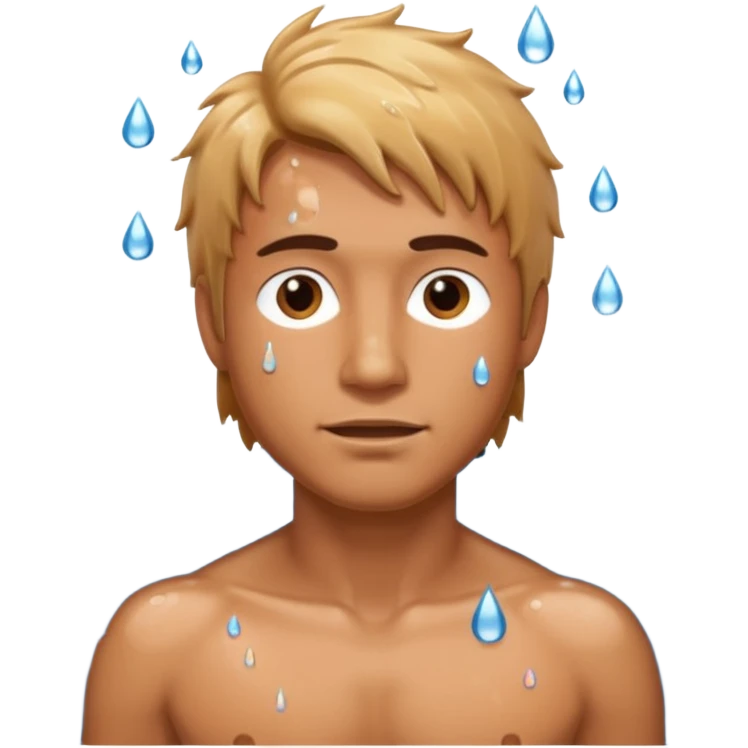 man in shower naked emoji