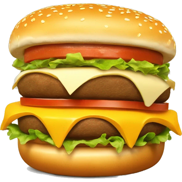  ultra super duper cheese burger (100000000 cheese of on a cheese  burger) emoji