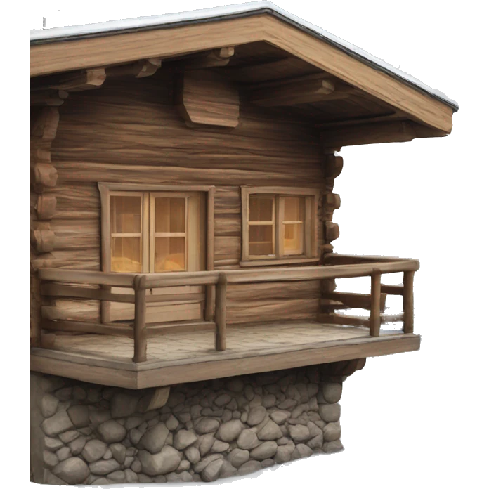 Austrian alpine cabin emoji