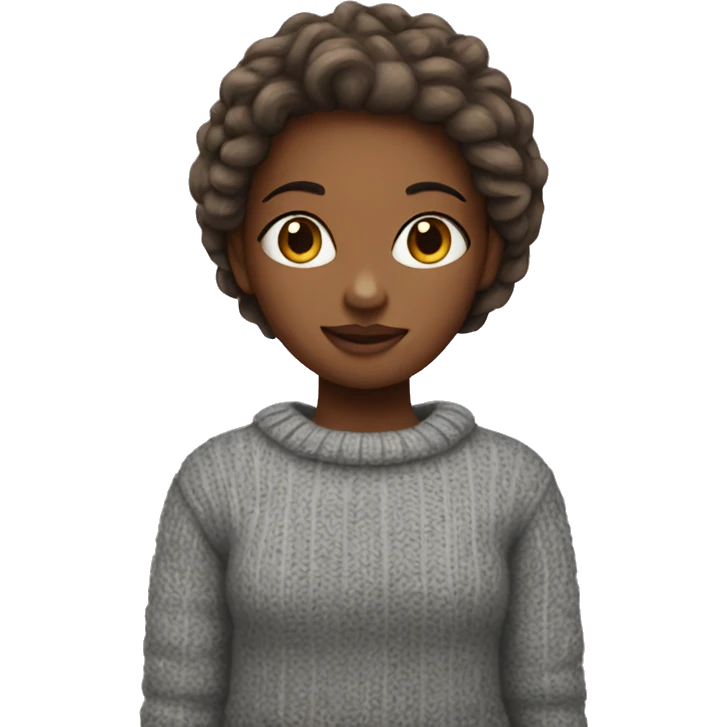 Girl with sweater  emoji