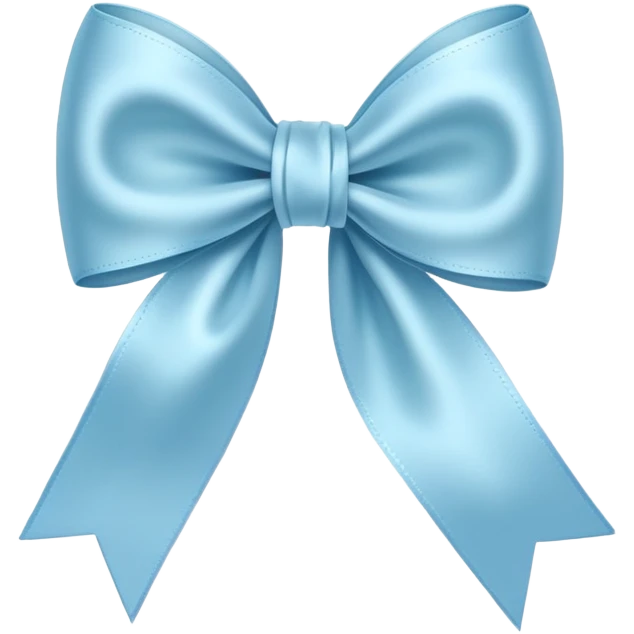light blue bow emoji