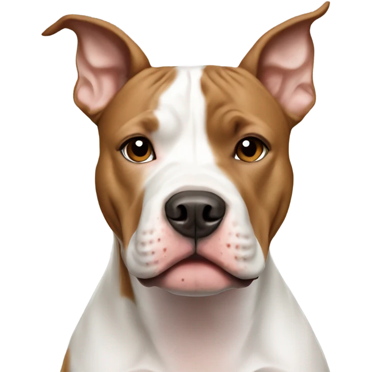Light brown and white pitbull  emoji