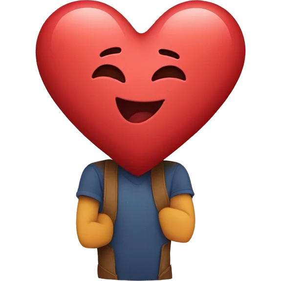 heart hugging heart emoji