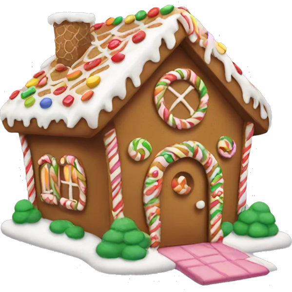 Gingerbread house emoji