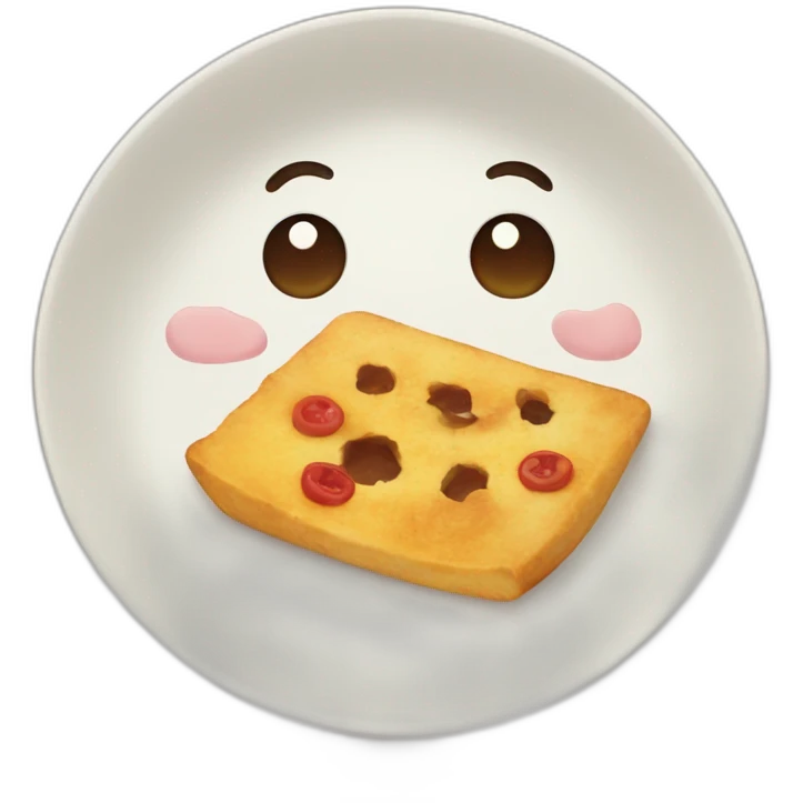 cute plate hungry emoji