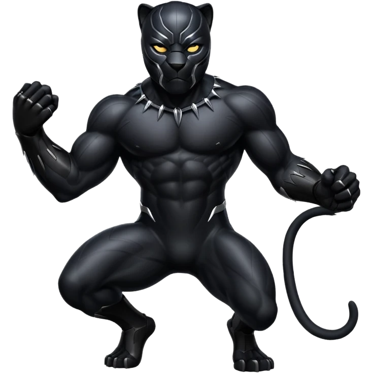 Black panther animal emoji