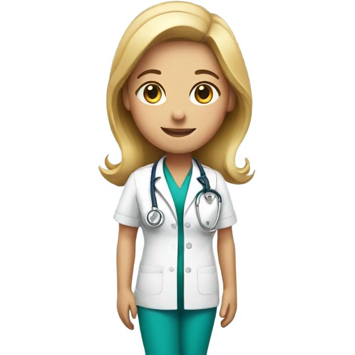 nurse with stethoscope emoji