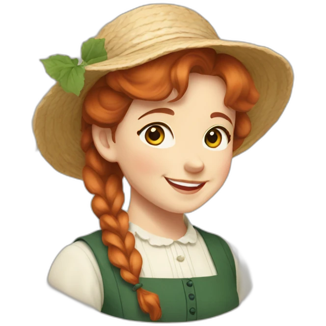 Anne of the green gables smiling emoji
