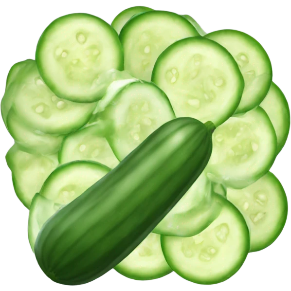 Cucumber salad emoji
