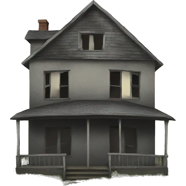 High abandoned house emoji