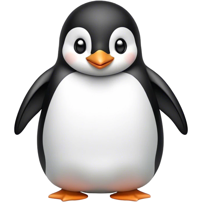 Happy penguin emoji
