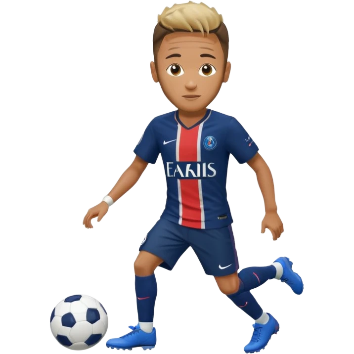 Nry dribbling a ball With a psg Shirt on in 2018 emoji