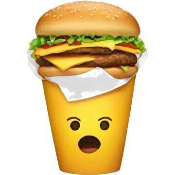 Eating fastfood emoji
