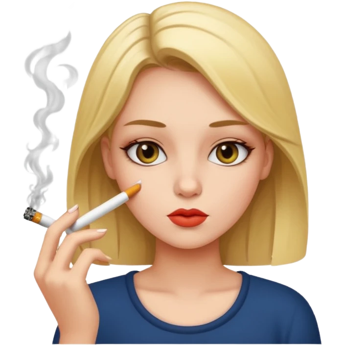 Girl smoking emoji