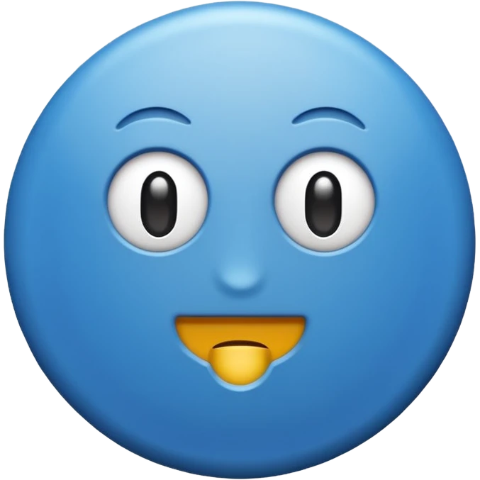 Verificación azul con un chulito blanco  que el emoji sea redondo y sin cara emoji