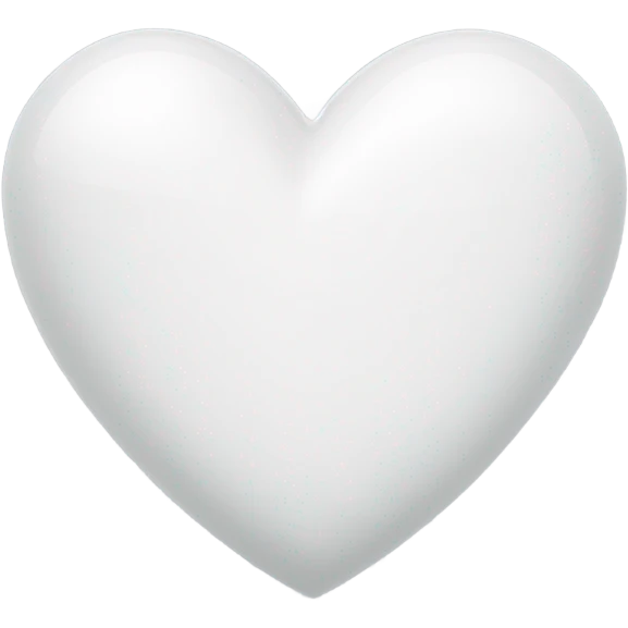 White heart  emoji