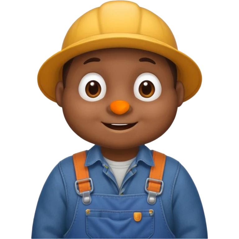 Maulwurf mit Latzhose, fröhlich emoji