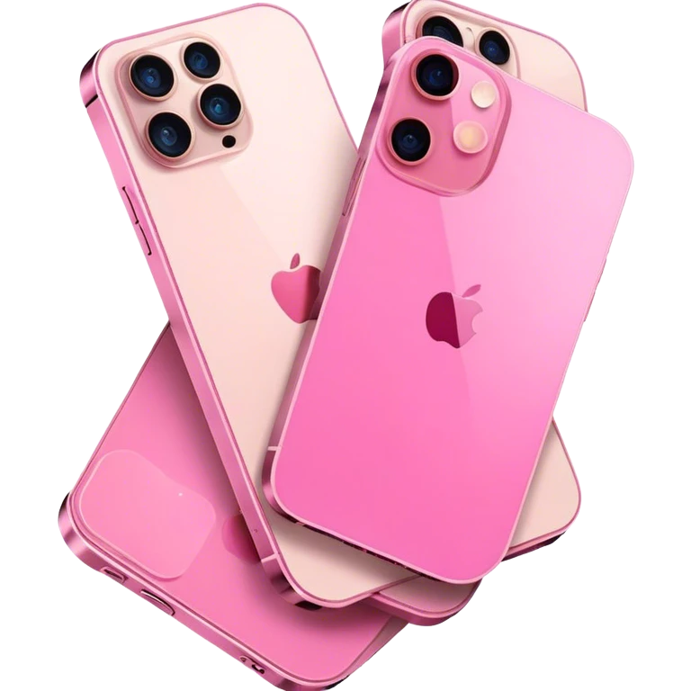 Pink iphone 12 pro max emoji