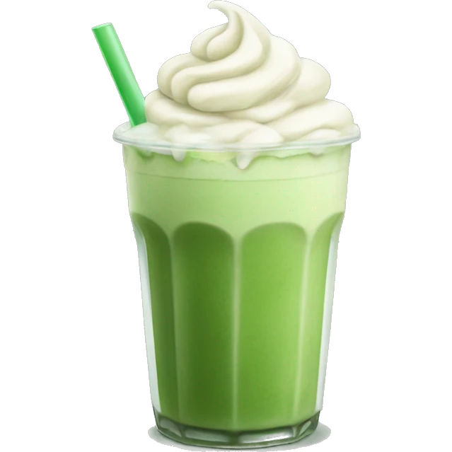 Iced matcha latte emoji