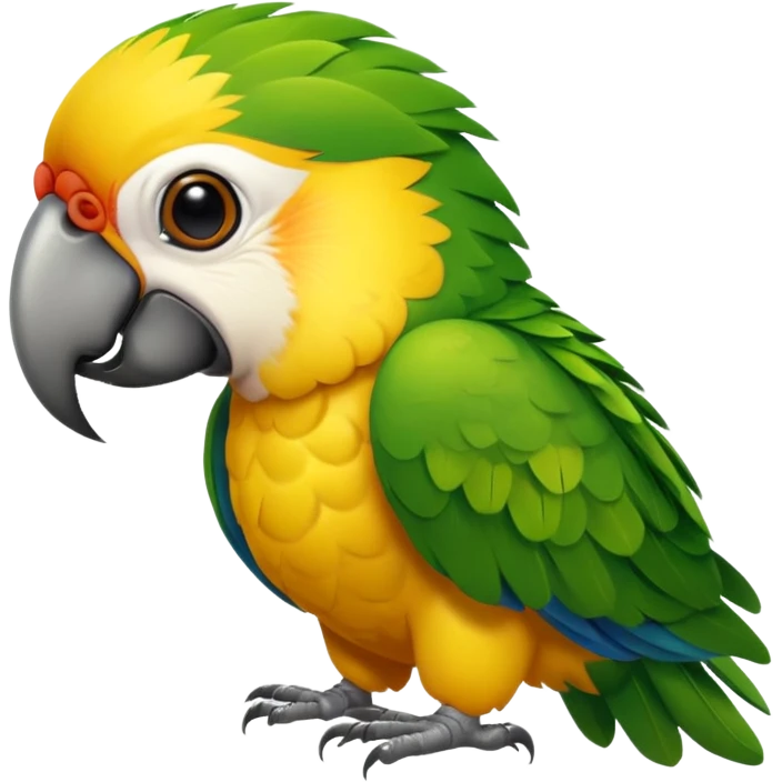 Perroquet qui est de face  emoji