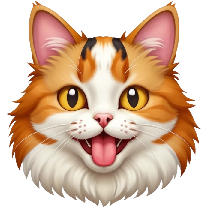 Cat sticking out its tongue  emoji