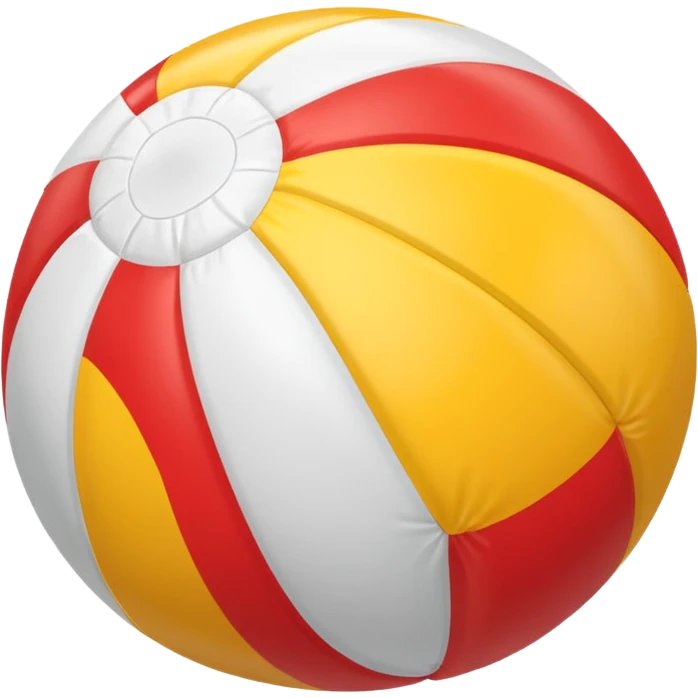 beach ball, simple, bright colors emoji