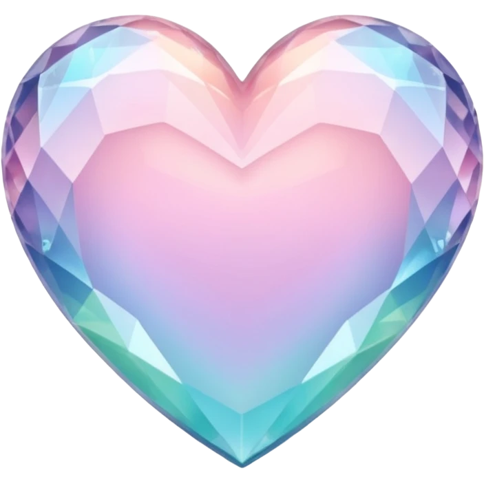 pastel heart with a crystal pattern emoji