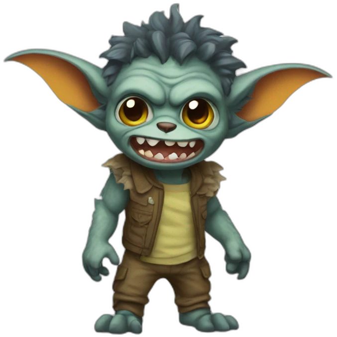 Gremlin bad lauthing emoji
