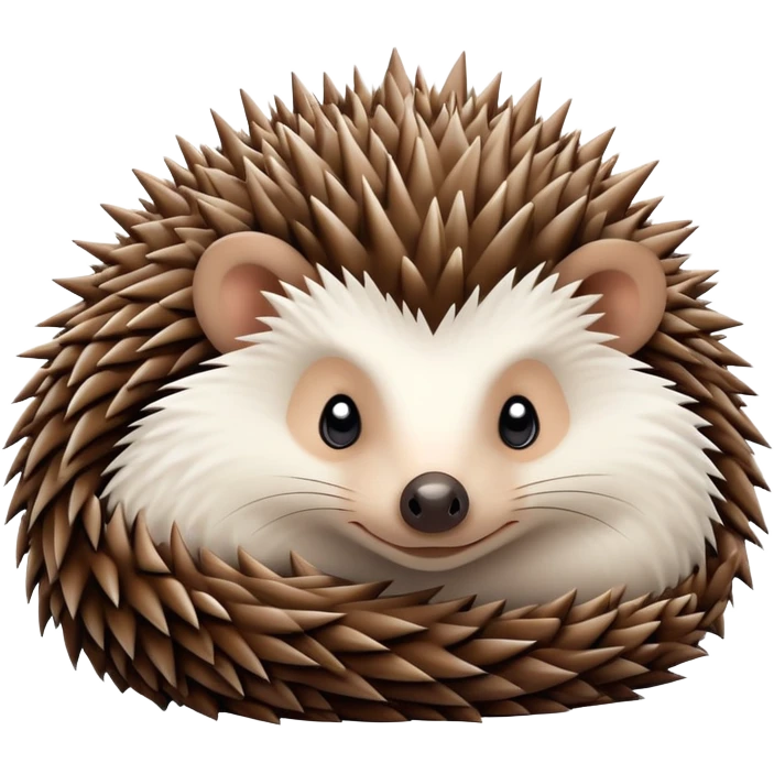 hedgehog curled up emoji