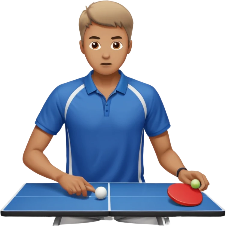 Guy playing ping pong emoji