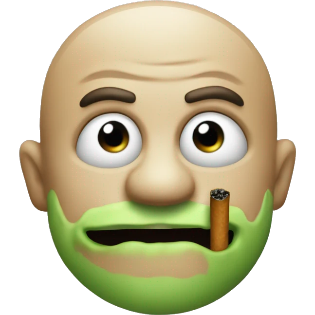 Ogro con sigarro emoji