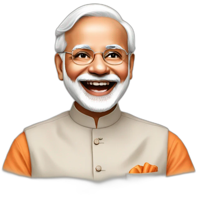 Laughing Modi ji emoji