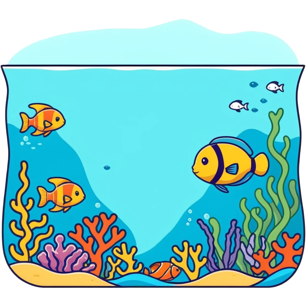underwater sea scene emoji