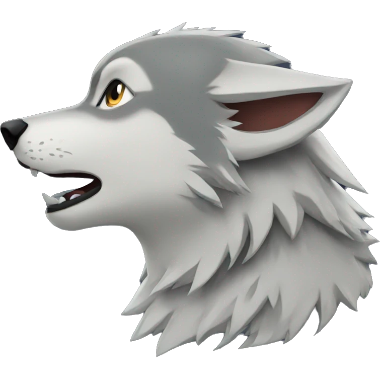howling wolf  emoji