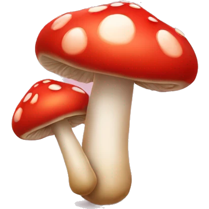heart-shaped double mushroom emoji
