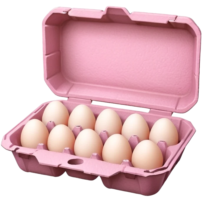 pink egg carton emoji