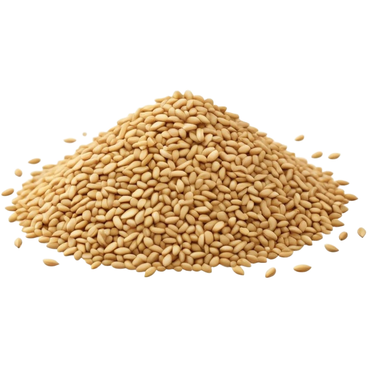 A small pile of sesame seeds emoji