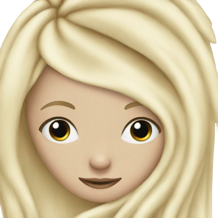 pale girl with long blonde hair sas emoji