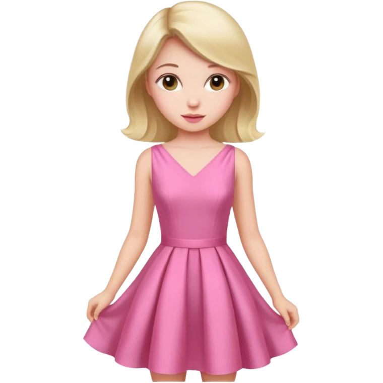 pink nice dress girl emoji