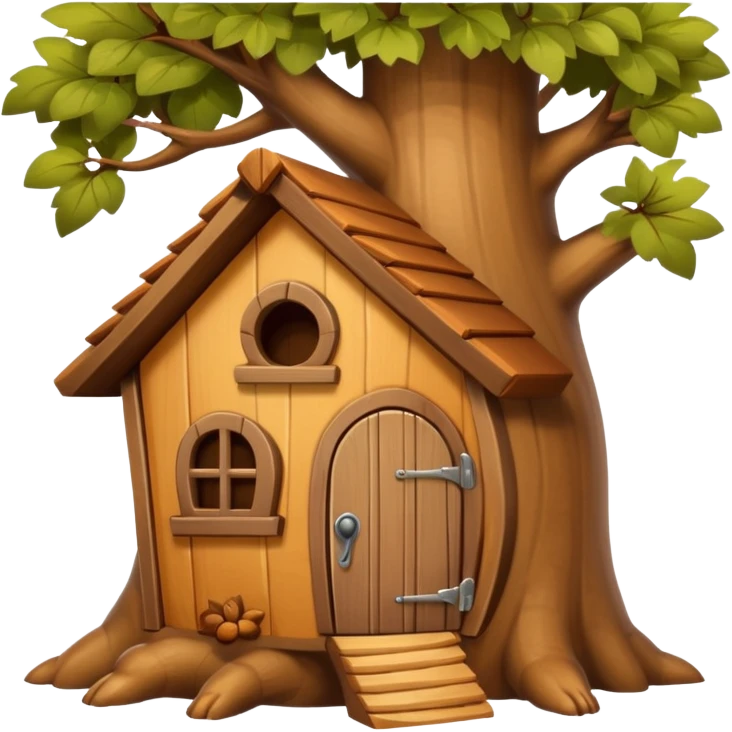squirrel house on the tree emoji