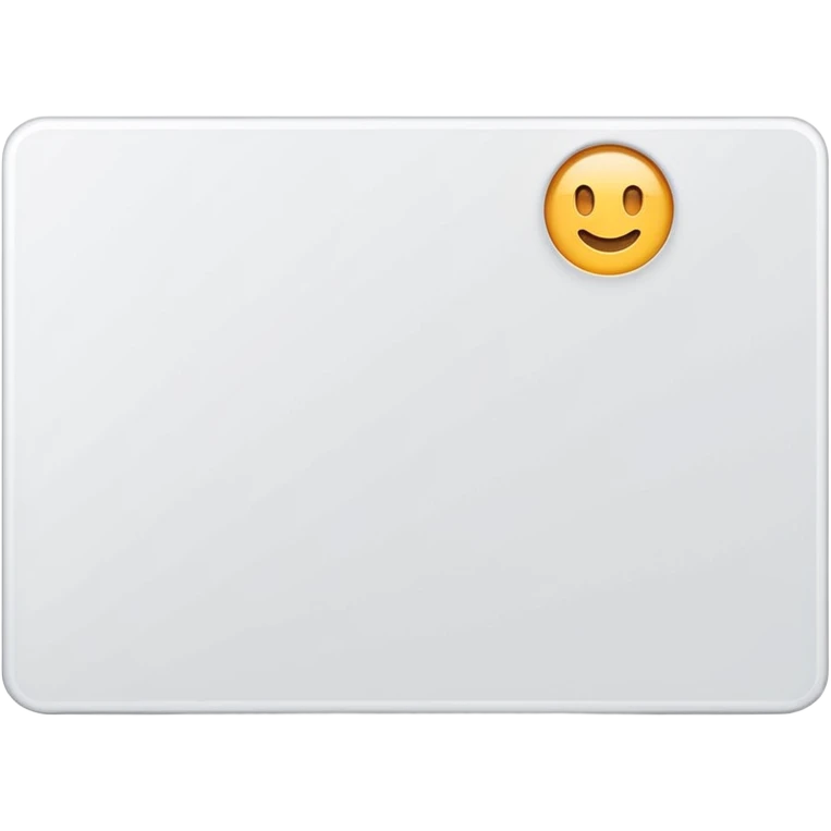 a sleek WHITE card emoji