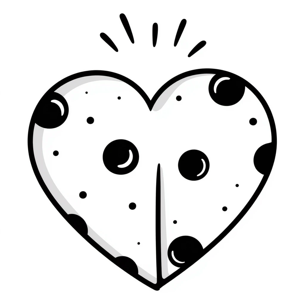 girlie heart-shaped pizza, cute and tempting emoji