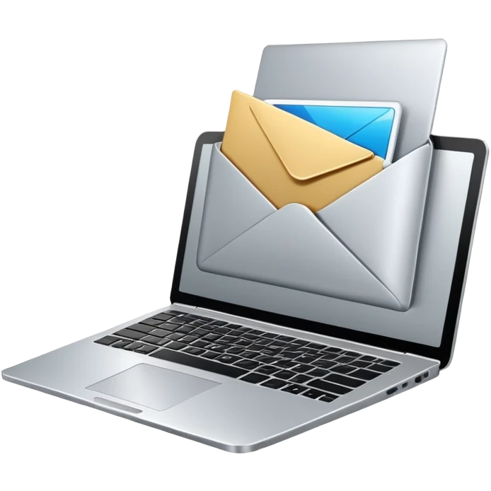 envelope digital laptop emoji