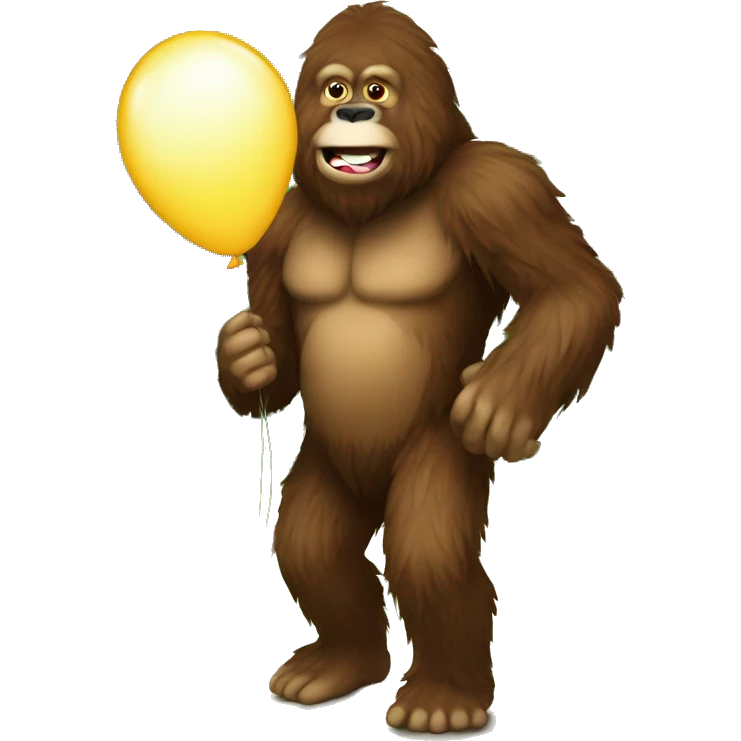 Bigfoot balloon emoji