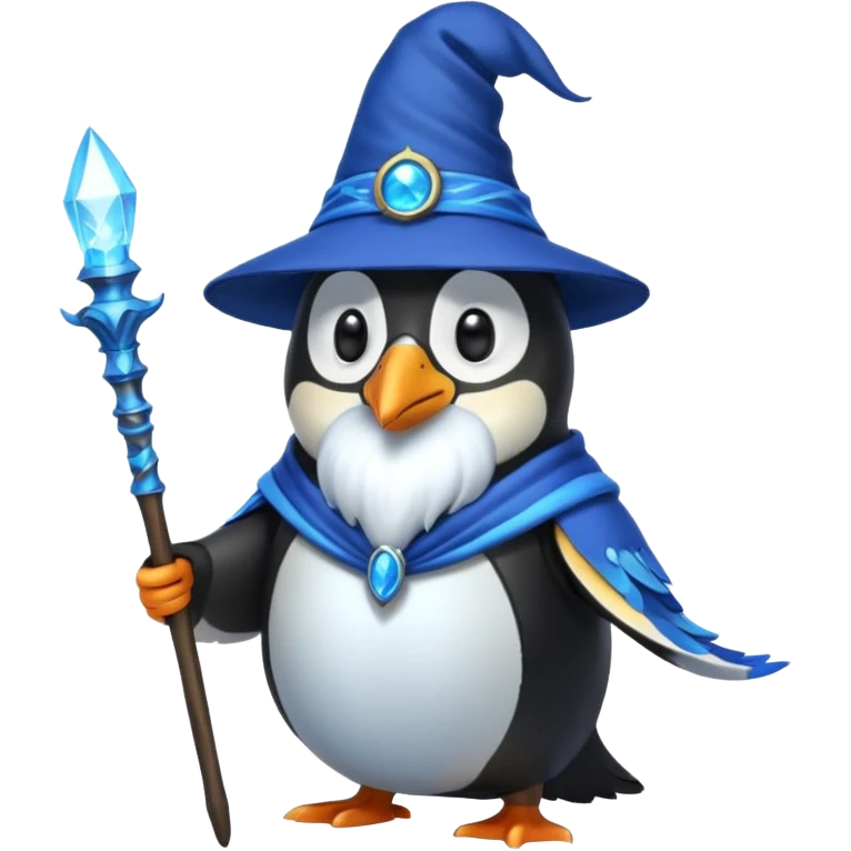 Penguin Wizard emoji