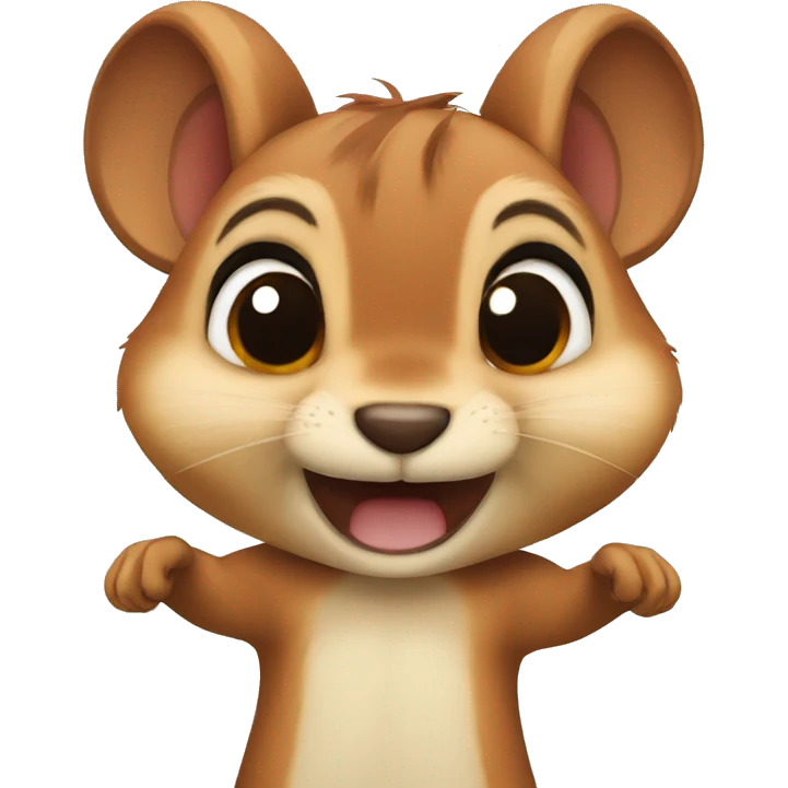 Chipmunk hands on ears emoji