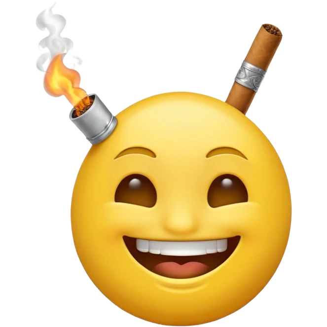 A high emoji smoking  emoji