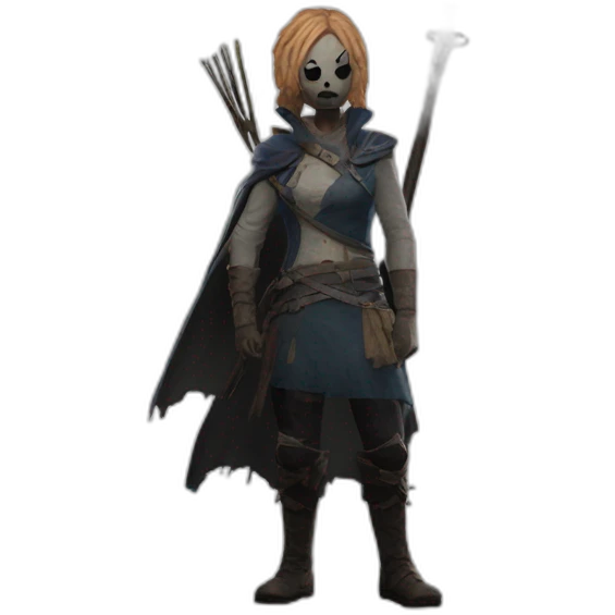 The legion, from dead by daylight waving a Scottish flag emoji